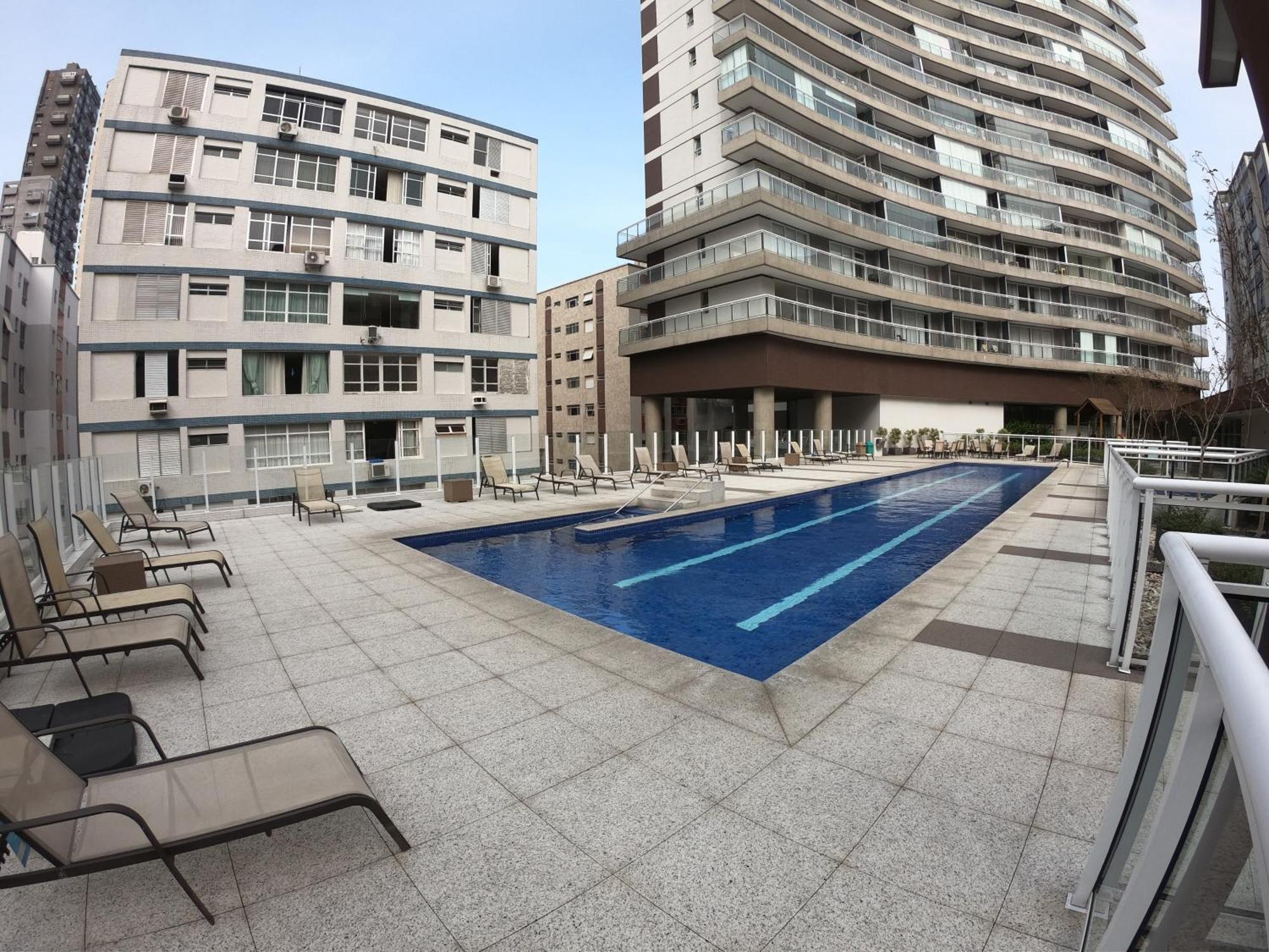 Book Santos Unlimited 817 Elegancia Vista Mar Apartamento Exterior foto